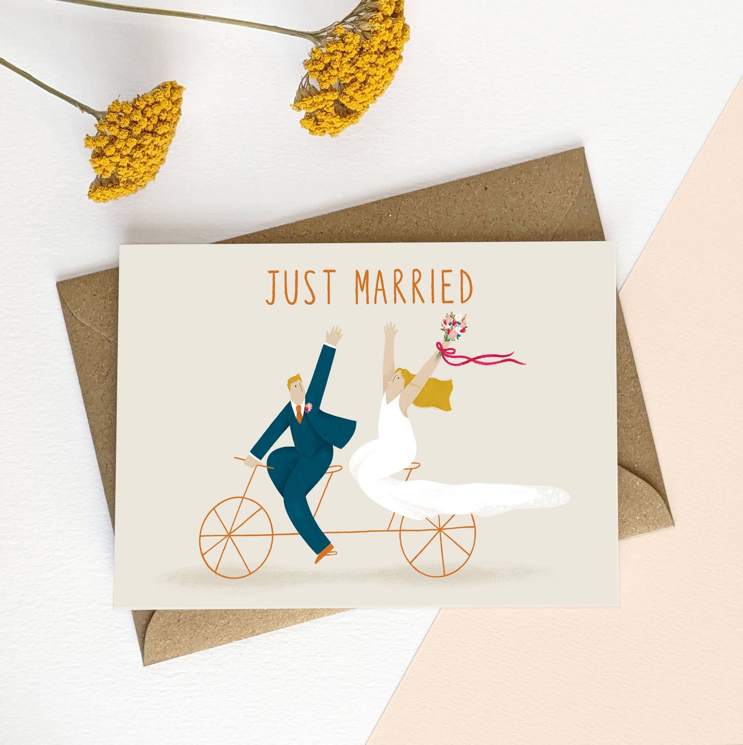 Illustrated Wedding Card