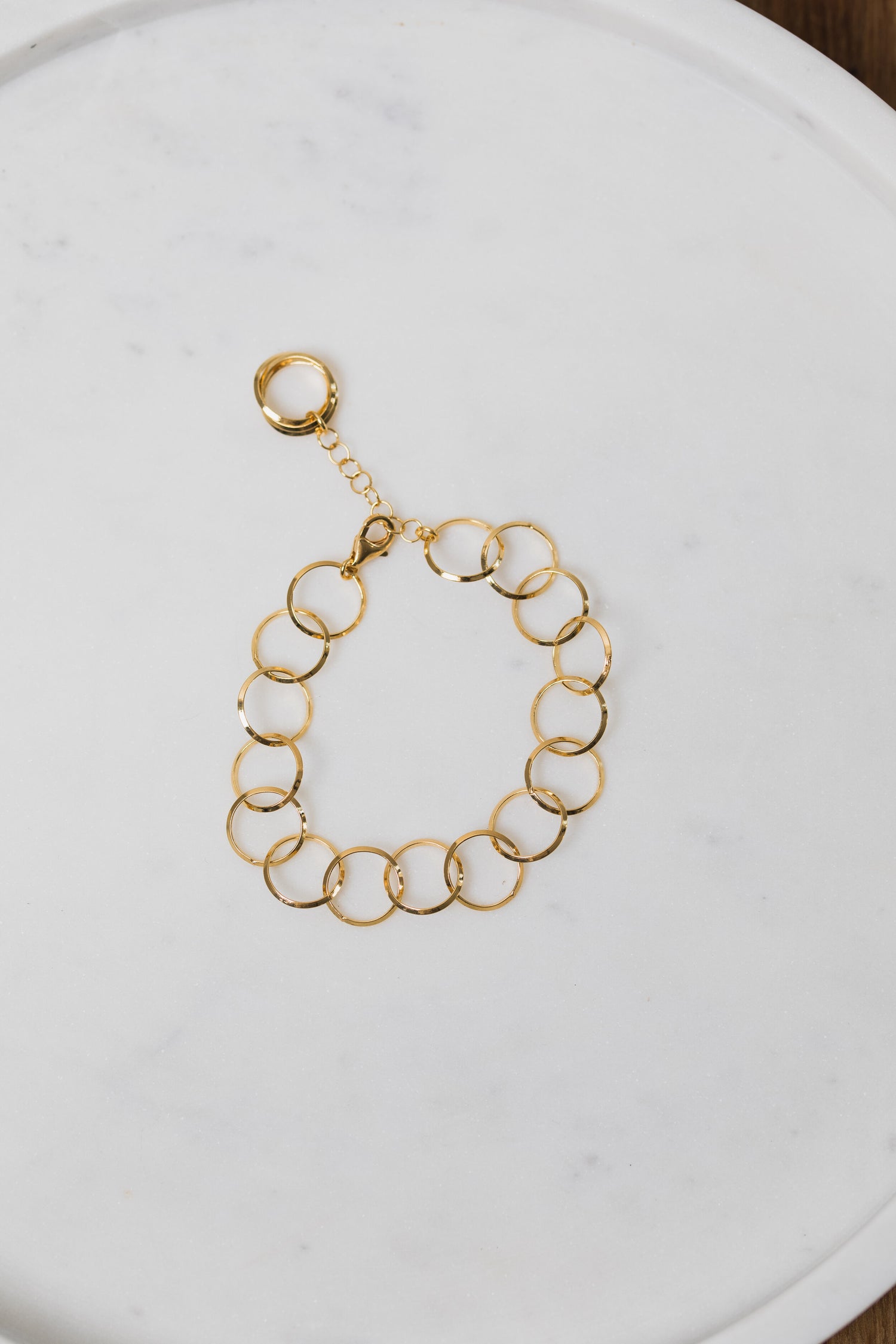 EVA • Gold Plated Circle Bracelet