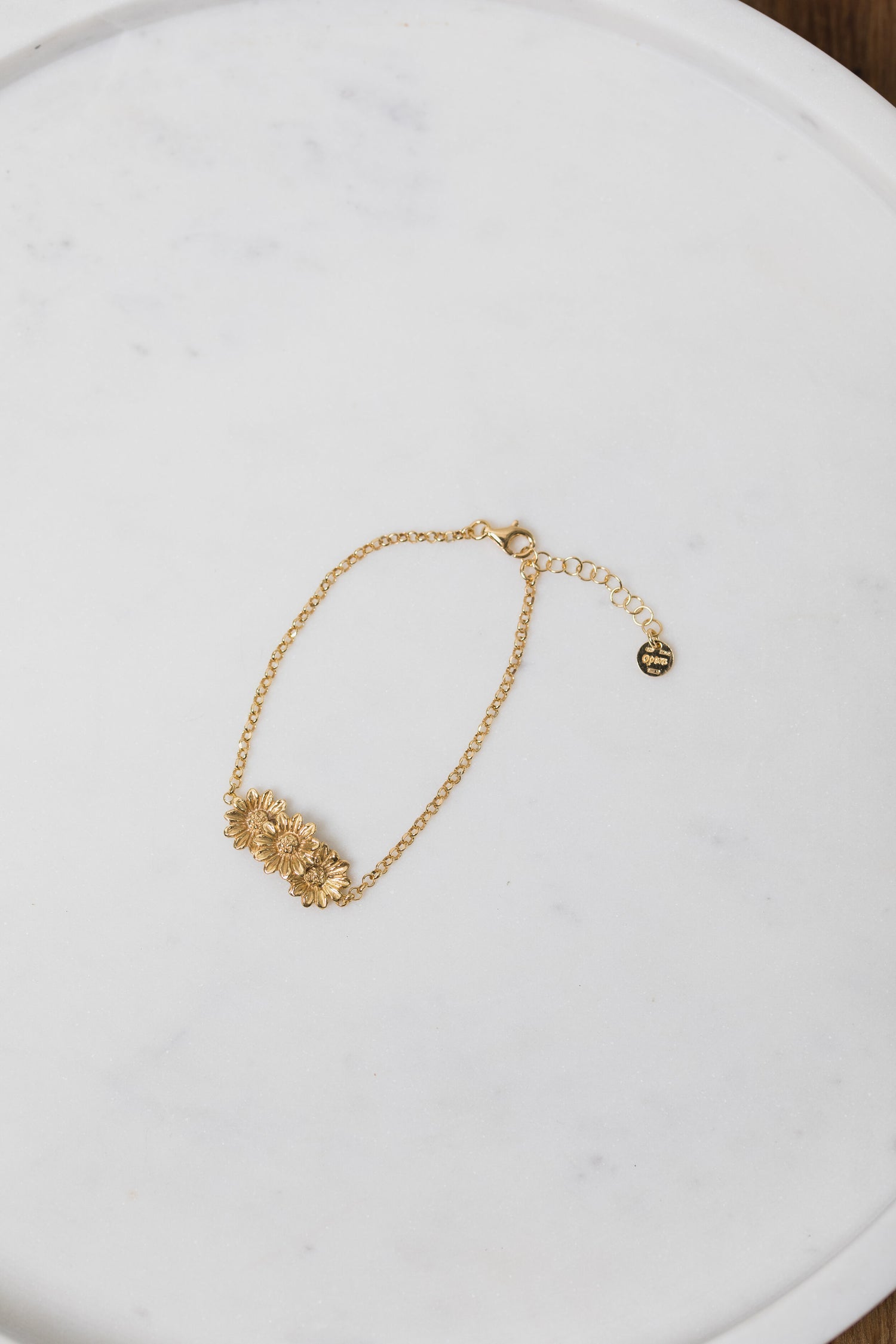 MAISY • Gold Plated Flower Bracelet