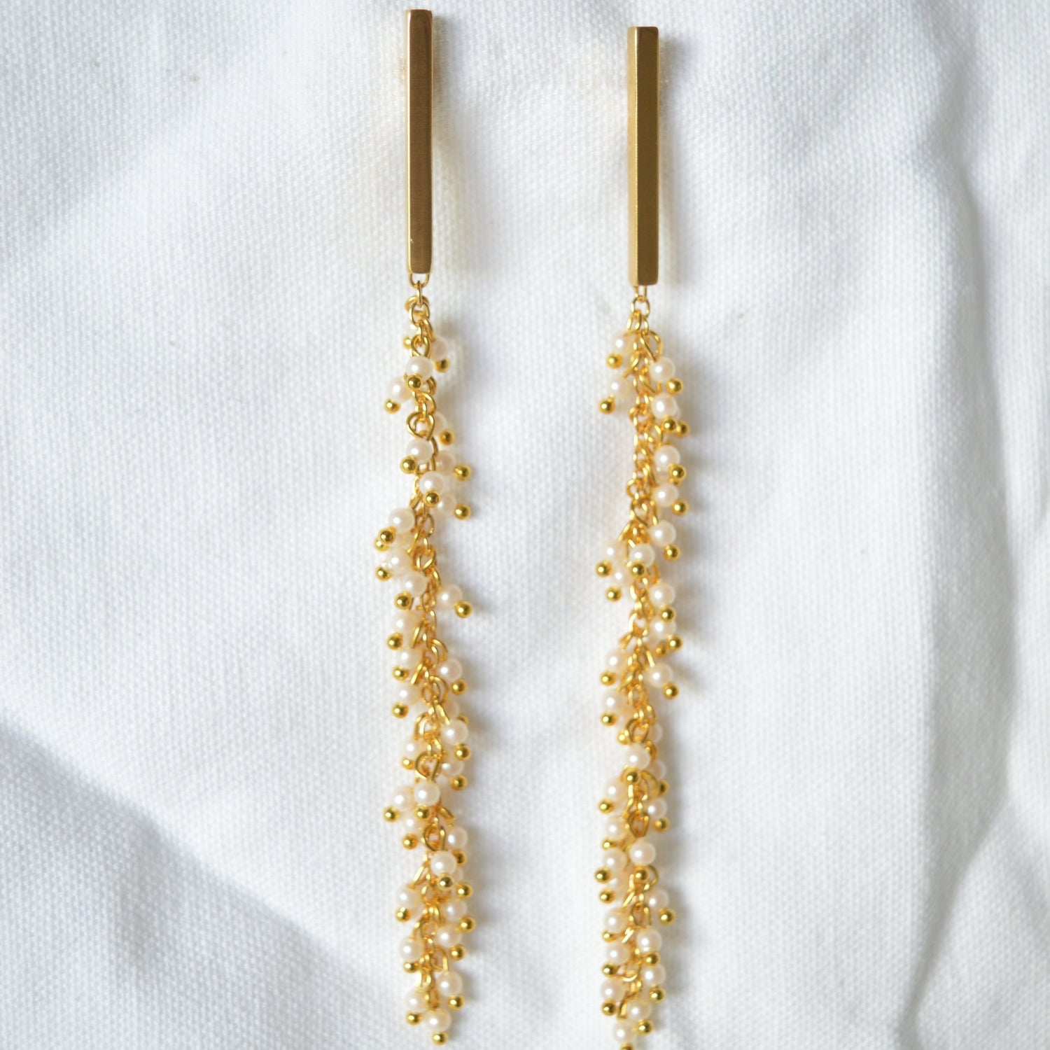 CASCADE • Pearl Drop Earrings