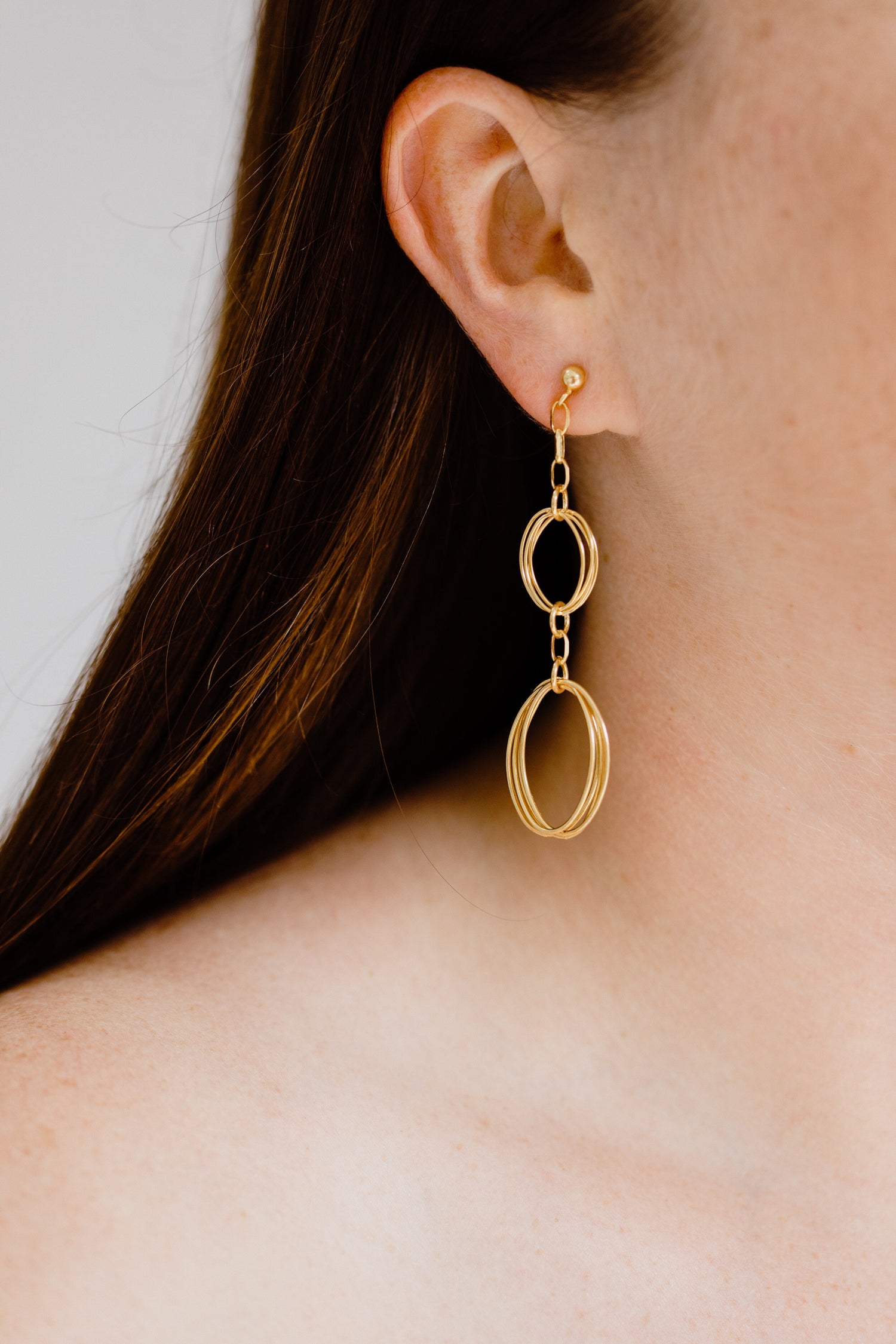 AVA • Gold Plated Drop Earrings