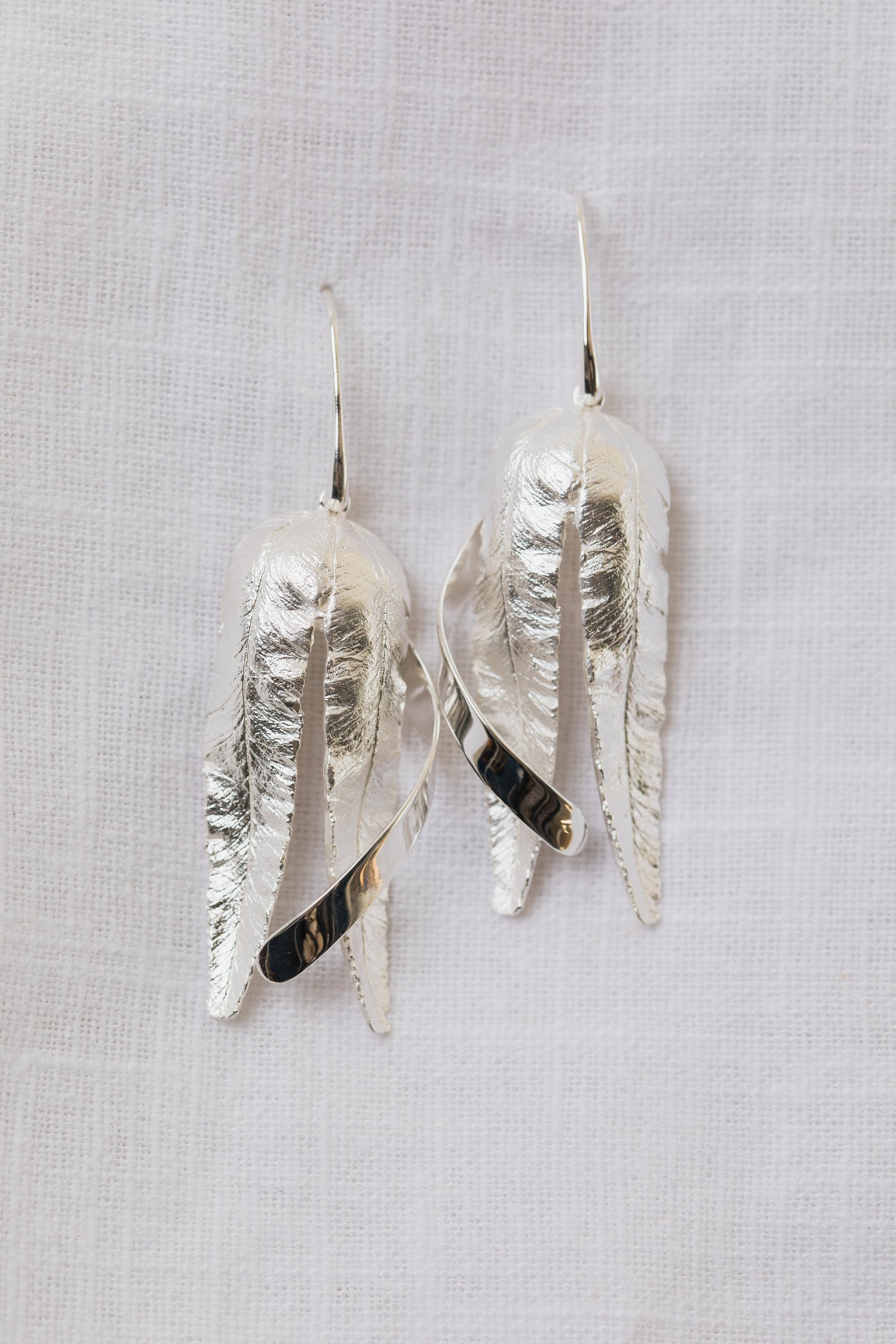 FERN • Statement Leaf Drop Earrings