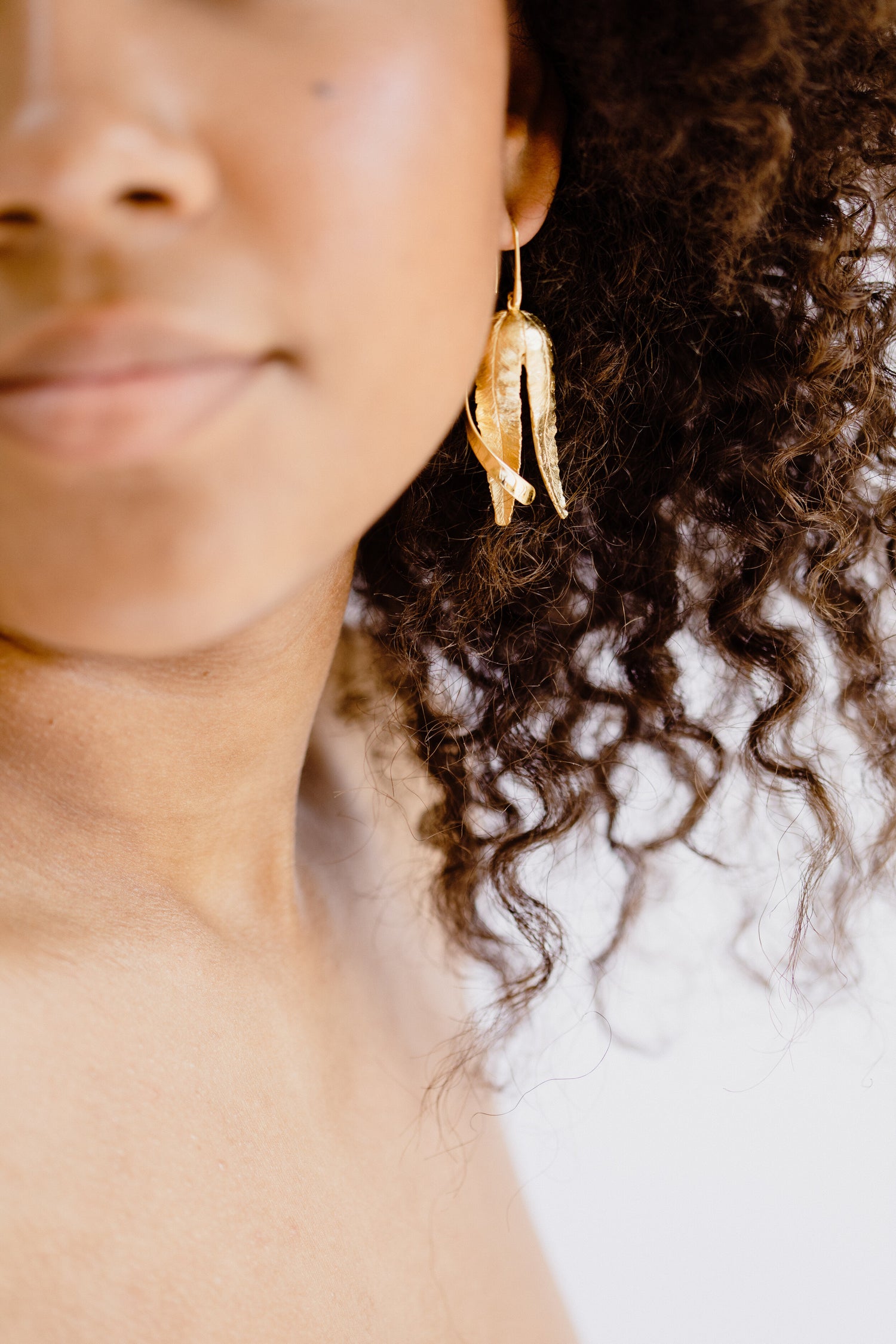 FERN • Statement Leaf Drop Earrings