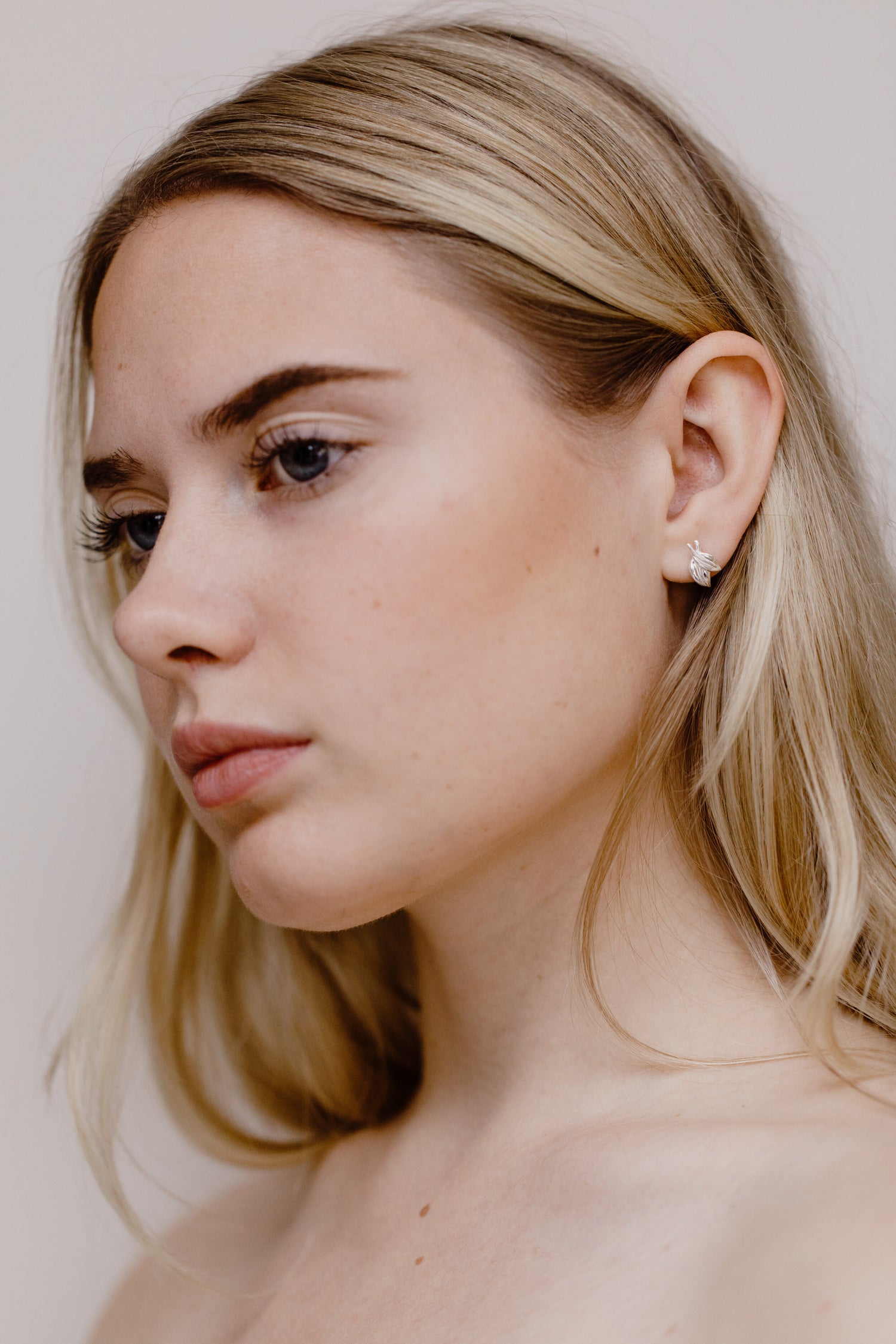 FOLIA • Silver Stud Earrings