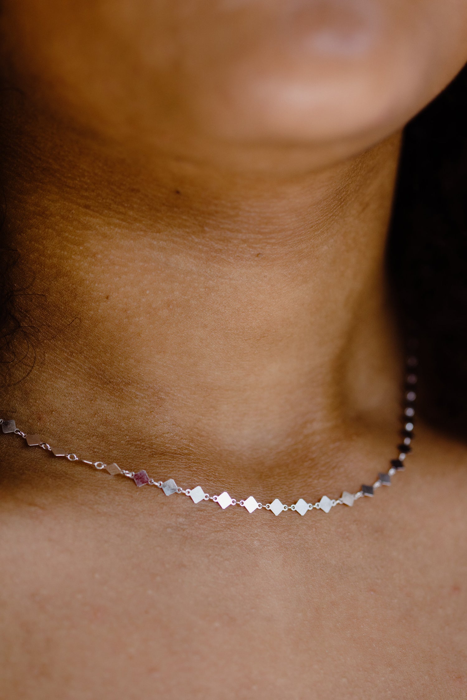 MILA • Silver Diamond Necklace