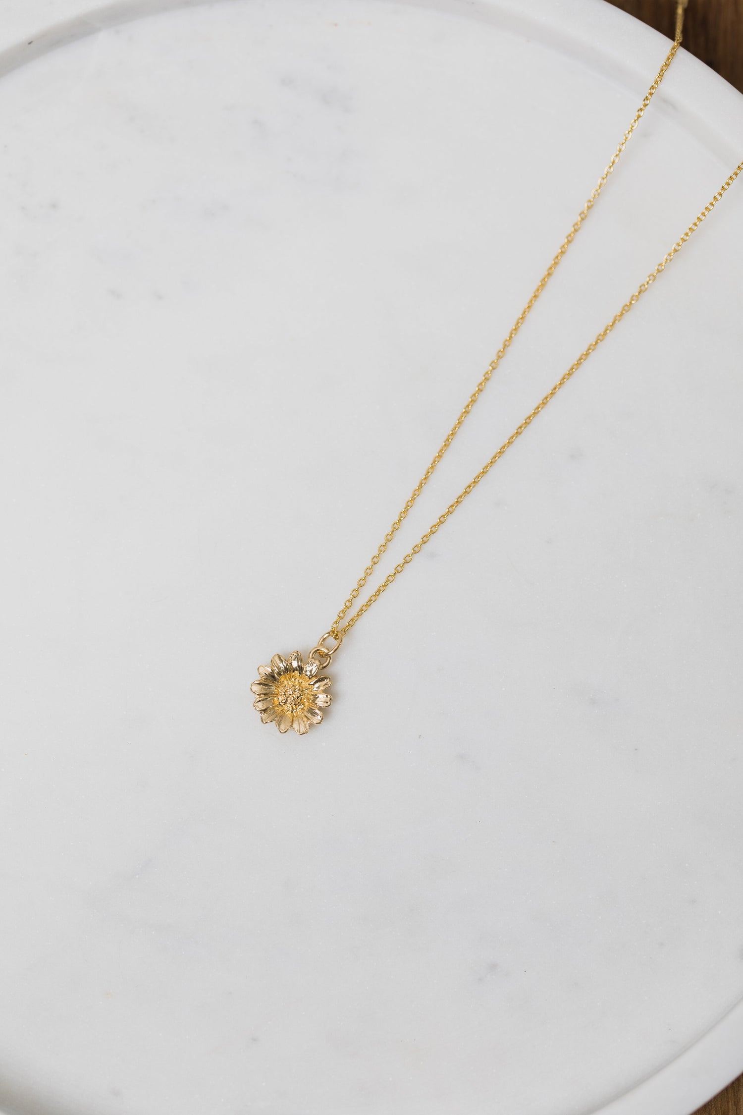 MAISY • Gold Plated Flower Pendant