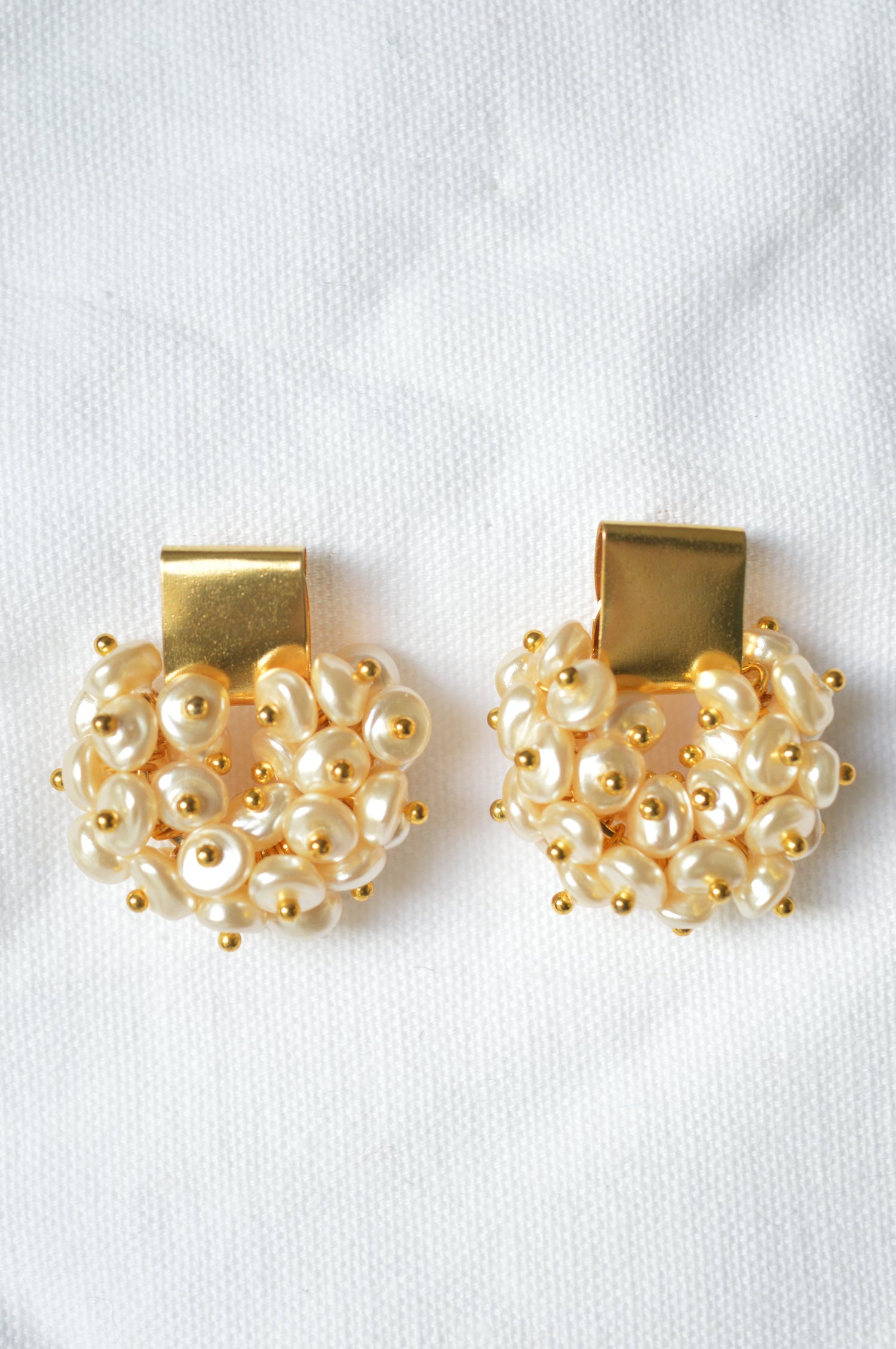 COURONNE • Pearl Cluster Earrings