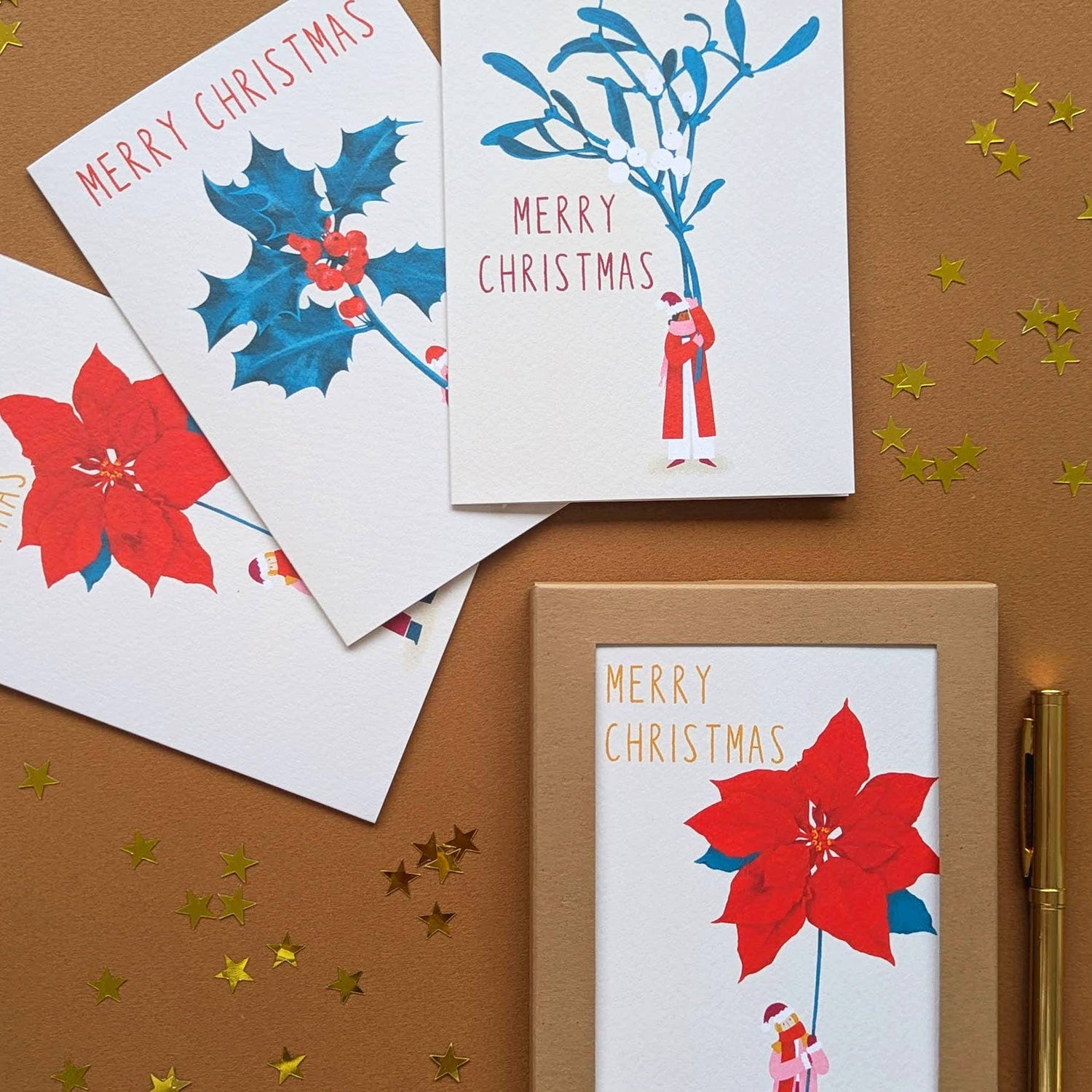 Floral Christmas Card Pack